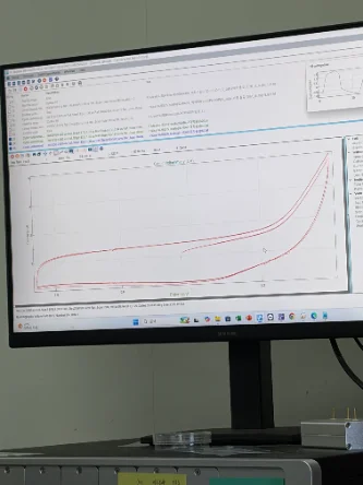 A polarization curve from testing