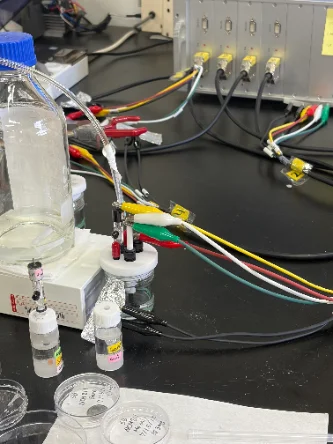 The electrochemical test cell